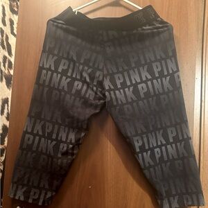 Capri Victoria secret pink logo capri large